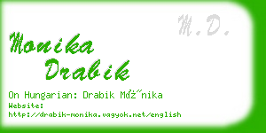 monika drabik business card